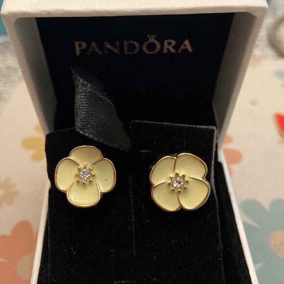 Pandora flower earrings original box - Picture 2 of 4
